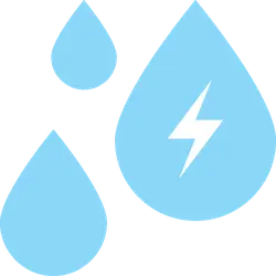 Water Drop Lightning Icon - icon - Transparent Layer PNG