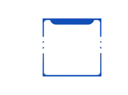 Blue Rectangle - artwork - Transparent Background PNG