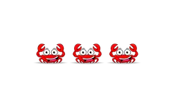 Red Crab Emoji - red - PNG