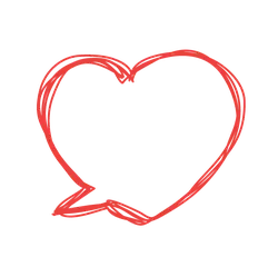 Heart-shaped speech bubble - speech - No Background PNG