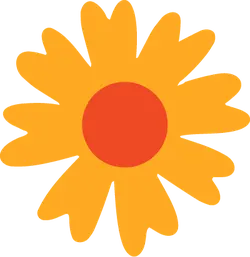 Sunflower - red - circle - High Resolution PNG