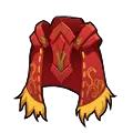 Red Cloak - fighting - Transparent Background PNG