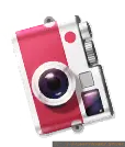 Red and White Camera - red - Free PNG