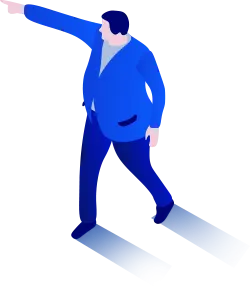 Blue Suit Man - blue - High Resolution PNG