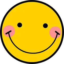 Smiley Face Emoji - simple - cute - High Resolution PNG