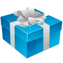 Gift Box - High Quality PNG - blue