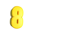 Number 8 - gold - 3d - Free PNG