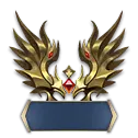 Golden Wings Emblem - decoration - PNG