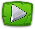 Green Arrow Gem - green - Transparent Layer PNG