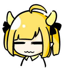 Yellow-haired Cartoon Girl - little girl - PNG