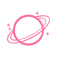 Pink Planet - simple - PNG Images