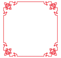 Red Border Decorative Pattern - red - PNG Images