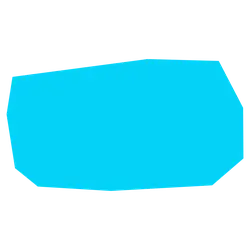 Blue Polygon - irregular - No Watermark PNG