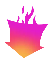 Flame Arrow - purple - High Resolution PNG