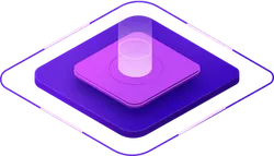 Purple Cube - futuristic - Lossless PNG
