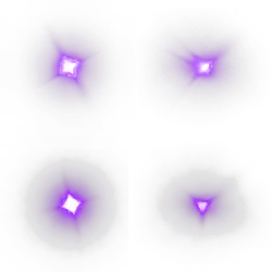 Purple Light Spots - four points - PNG