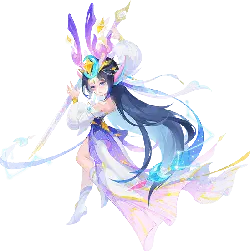 Purple-Haired Fairy - Transparent Layer PNG