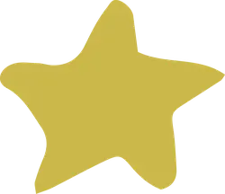 Gold Star - simple shape - No Background PNG