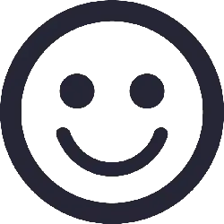 Smiley Face Emoji - icon - simple - High Resolution PNG