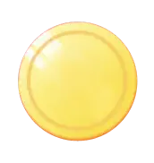 Yellow Frisbee - plastic - PNG Images