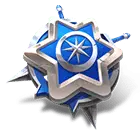 Star Badge - white - Transparent Layer PNG