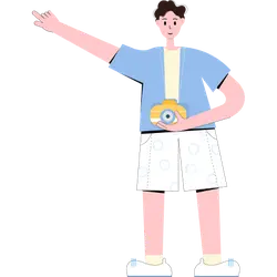 Boy with Camera - photography - High Resolution PNG