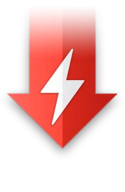 Lightning Arrow - red - Lossless PNG
