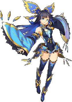 Blue Butterfly Fairy - magic - Transparent Background PNG