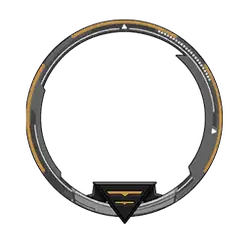 Futuristic Tech Ring - metal - Transparent Layer PNG