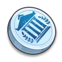 Blue Building Badge - logo - High Resolution PNG