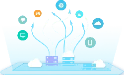Cloud Server - mobile device - Transparent Background PNG