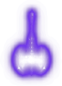 Purple Glow Object - outline - Free PNG
