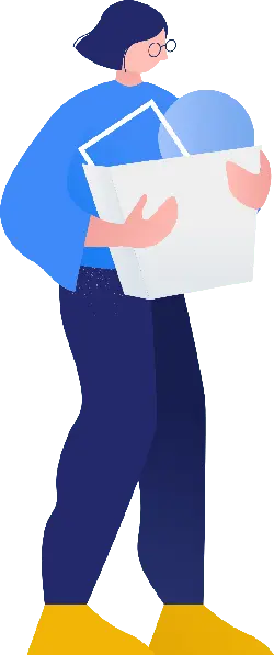 Person in Blue Clothing - illustration - Lossless PNG