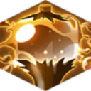 Golden Wings - night sky - High Resolution PNG