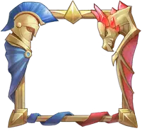 Dragon and Warrior Frame - frame - Transparent Background PNG