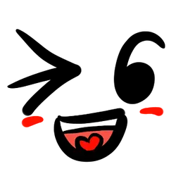 Smiling Face - red - No Watermark PNG
