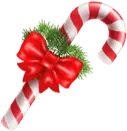 Candy Cane - holiday - Transparent Background PNG
