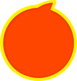 Apple - red - outline - High Resolution PNG