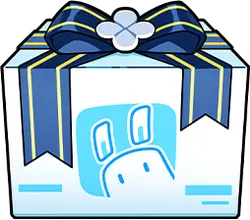 Gift Box - presentation - blue - No Watermark PNG