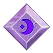 Purple Crystal Badge - circle - Transparent Layer PNG