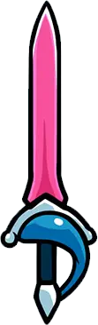 Pink Sword - weapon - Transparent Background PNG