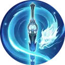 Blue Dragon and Sword - power - PNG