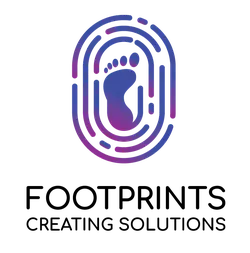 Blue Footprint Logo - technology - Transparent Layer PNG