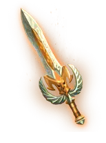 Golden Sword - No Background PNG