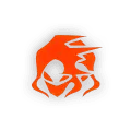 Flaming Skull - logo - Free Download PNG