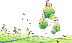 Treehouse Village - illustration - PNG