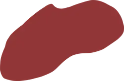 Red Irregular Shape - graphic design - abstract - PNG