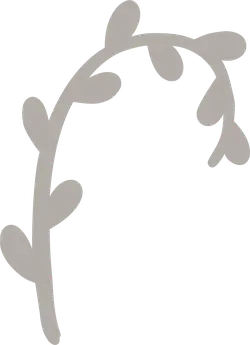 Laurel Wreath - gray - Transparent Layer PNG