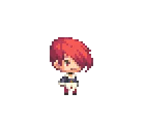 Red-Haired Girl - pixel art - girl - PNG Images