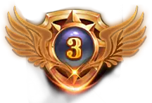Number Three Badge - shield - Free Download PNG